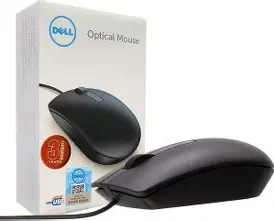 DELL MS-116 Wired Ambidextrous Optical Mouse  (USB 3.0, USB 2.0, Black)